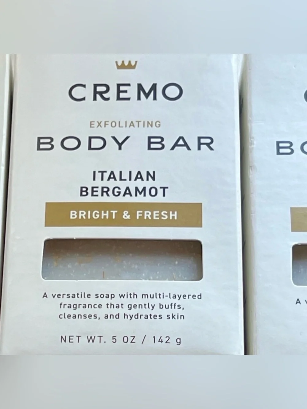Cremo Men’s Exfolating Bar Soap Bundle of 4 Total Including Palo Santo All New!